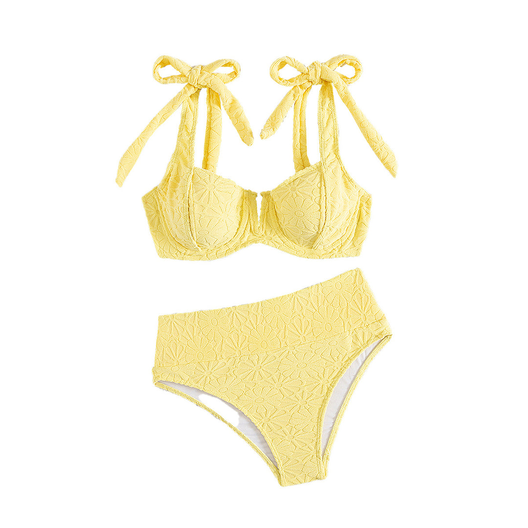 Dame Højskåret Bikini med legesygt bindingssystem Skovae