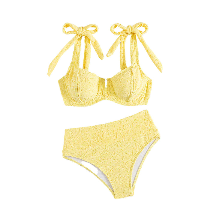 Dame Højskåret Bikini med legesygt bindingssystem Skovae