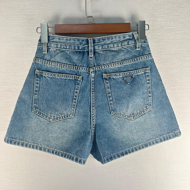 Dame Højskårne Jeans-Shorts Stilla