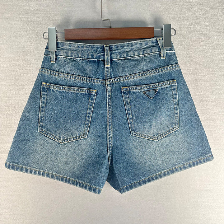 Dame Højskårne Jeans-Shorts Stilla