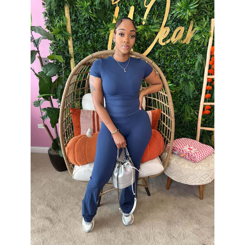 Damen Sportlicher Jumpsuit mit figurbetontem Schnitt und ästhetischem Design Skovae