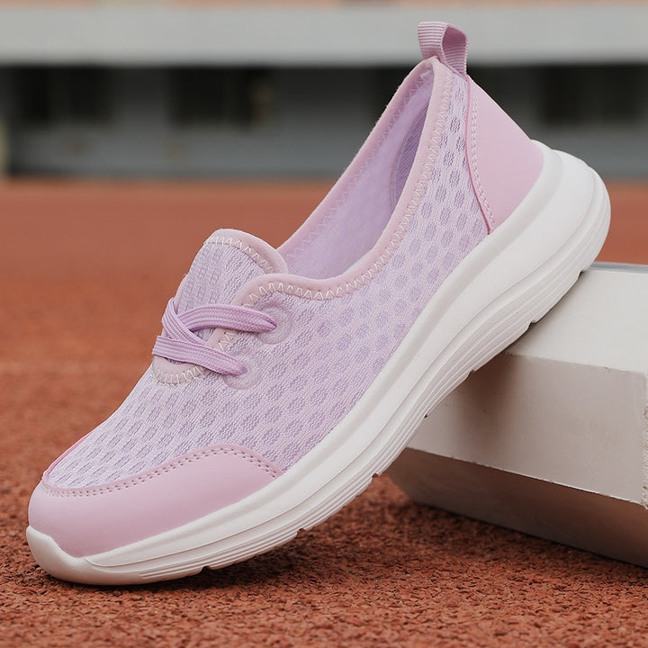 Dame nan åndbar slip-on sneakers med viskoelastisk indlægssål og skridsikker sål Skovae