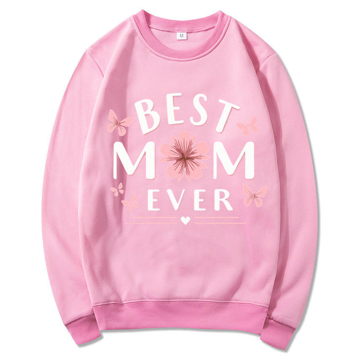 Kvinders sweatshirt med legende yndlingsudsagn og blomsterdesign Stilla