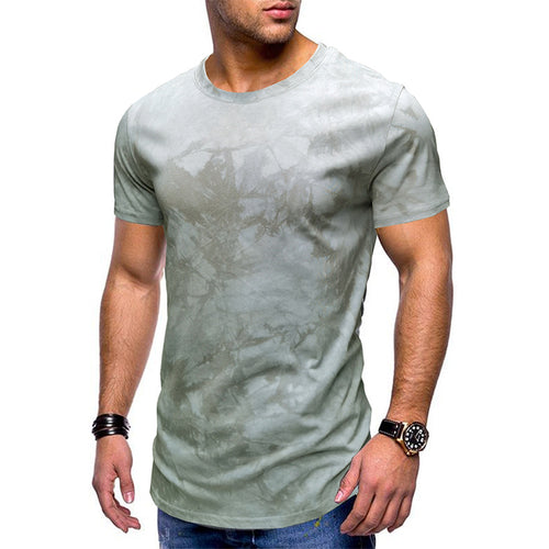 Herre T-shirt med trendy batikmønster og kvalitetsbomuld Stilla