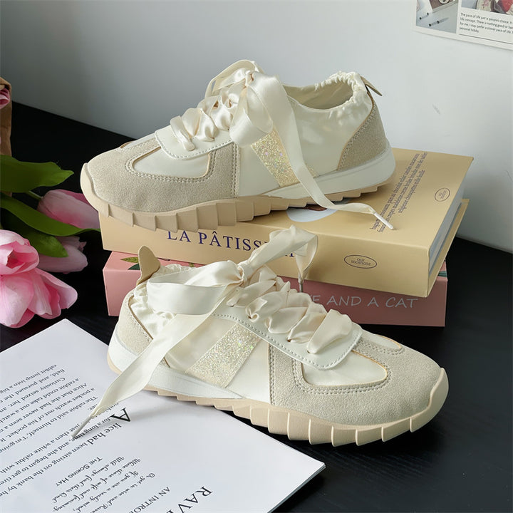Dame Sneakers med elastisk snøresystem og åndbar tekstilstruktur Stilla