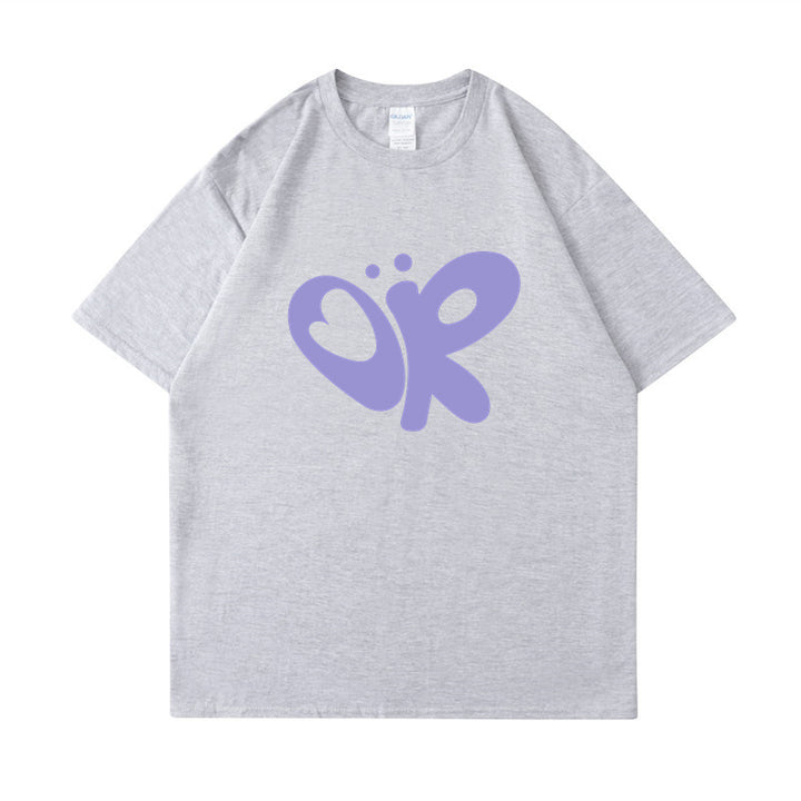 Dame casual T-shirt med unikt grafisk print Skovae