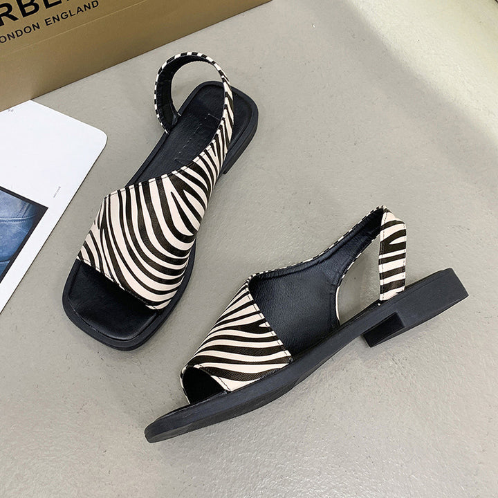Dame Slide-sandaler med unikt skelet-design og åben hæl Stilla