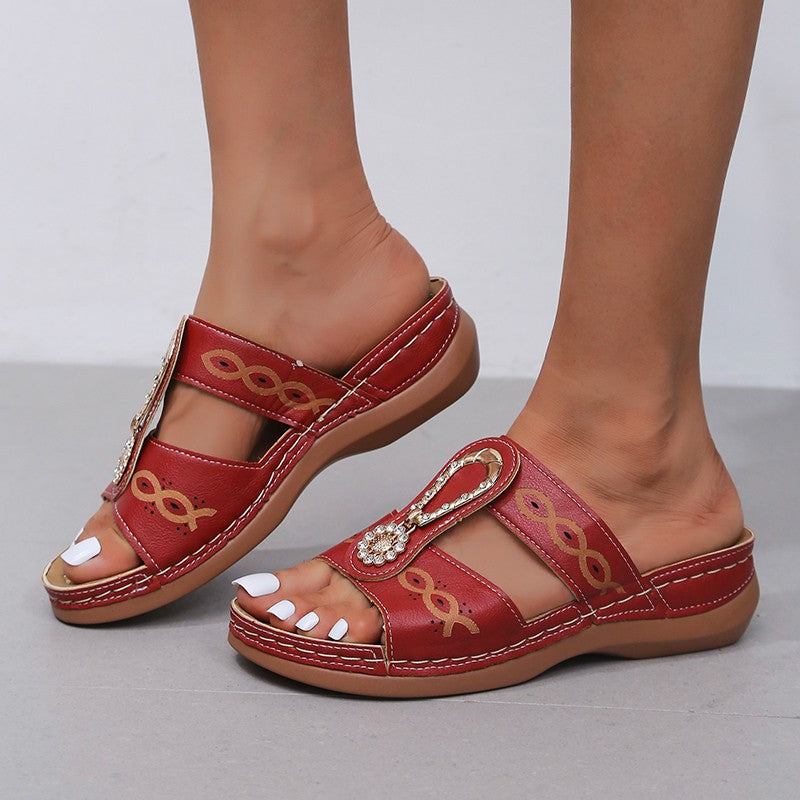 Dame Clogs med elegant smykkeapplikation og åndbart design Stilla
