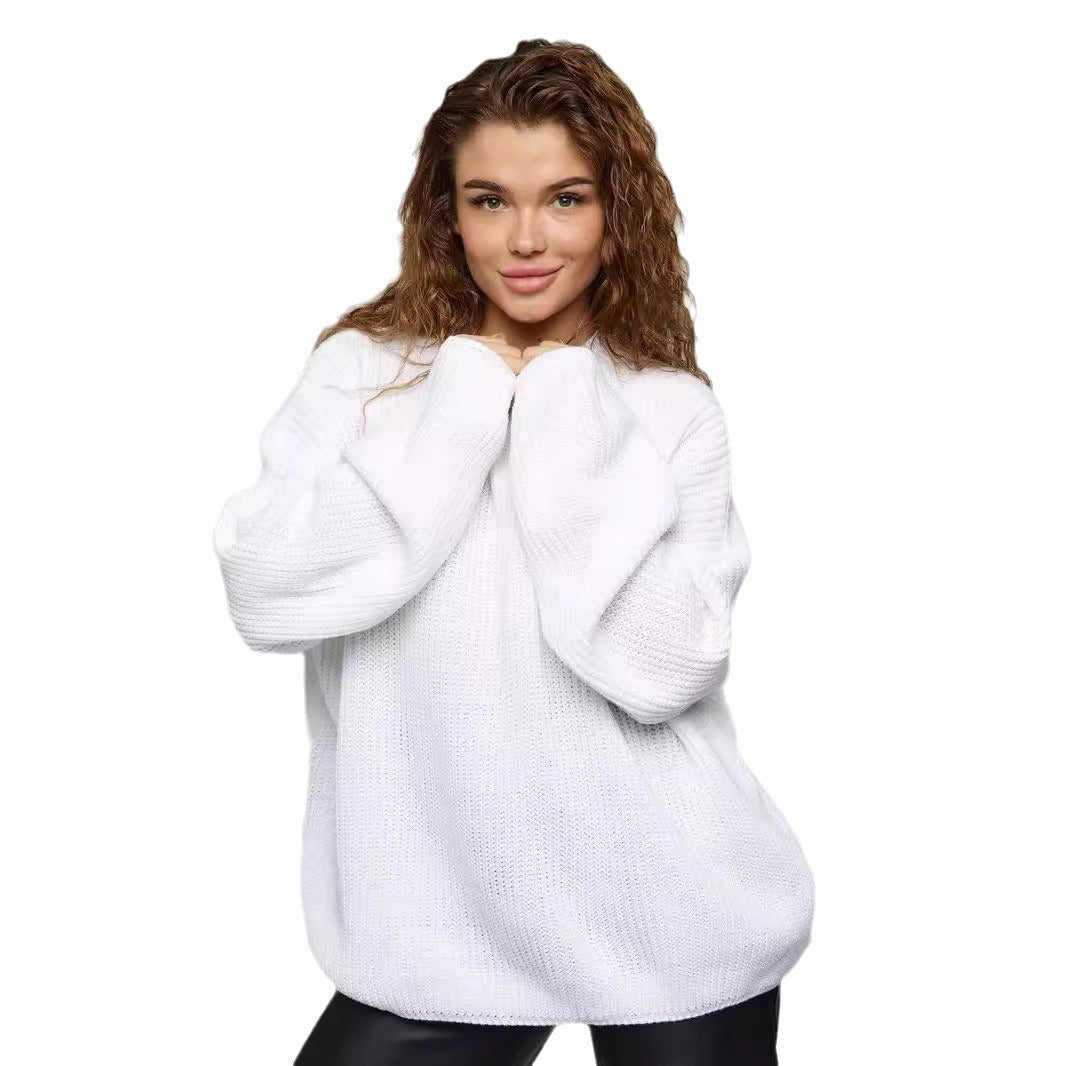 Dame Grovstrik Pullover Stilla