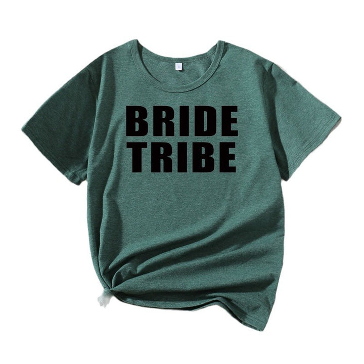Kvinder Fritid Brudetribe Grafik T-shirt Stilla