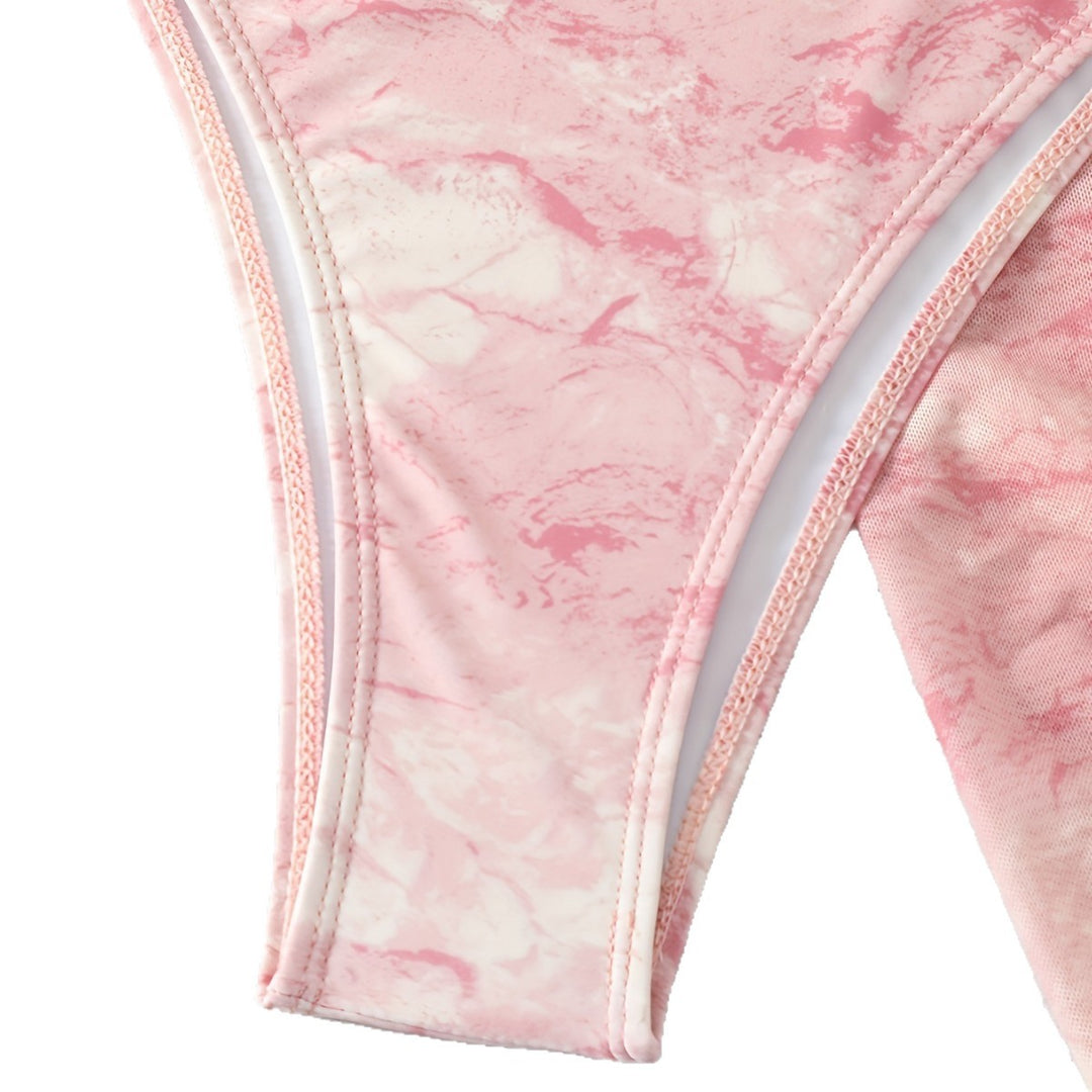 Dame Triangel-Bikini-Sæt med elegant Viklesarong Skovae