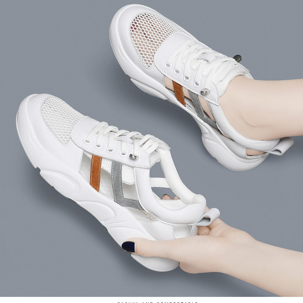 Dame åndbare sneakers med mesh-overdel og fleksibel sål Stilla