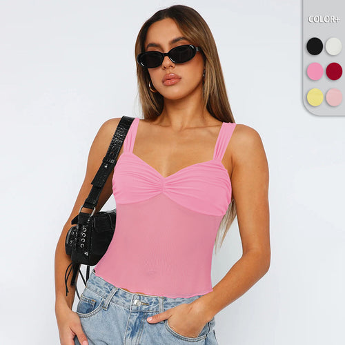 Dame figurtilpasset Bustier-body med rynkeeffekt og justerbare stropper Stilla