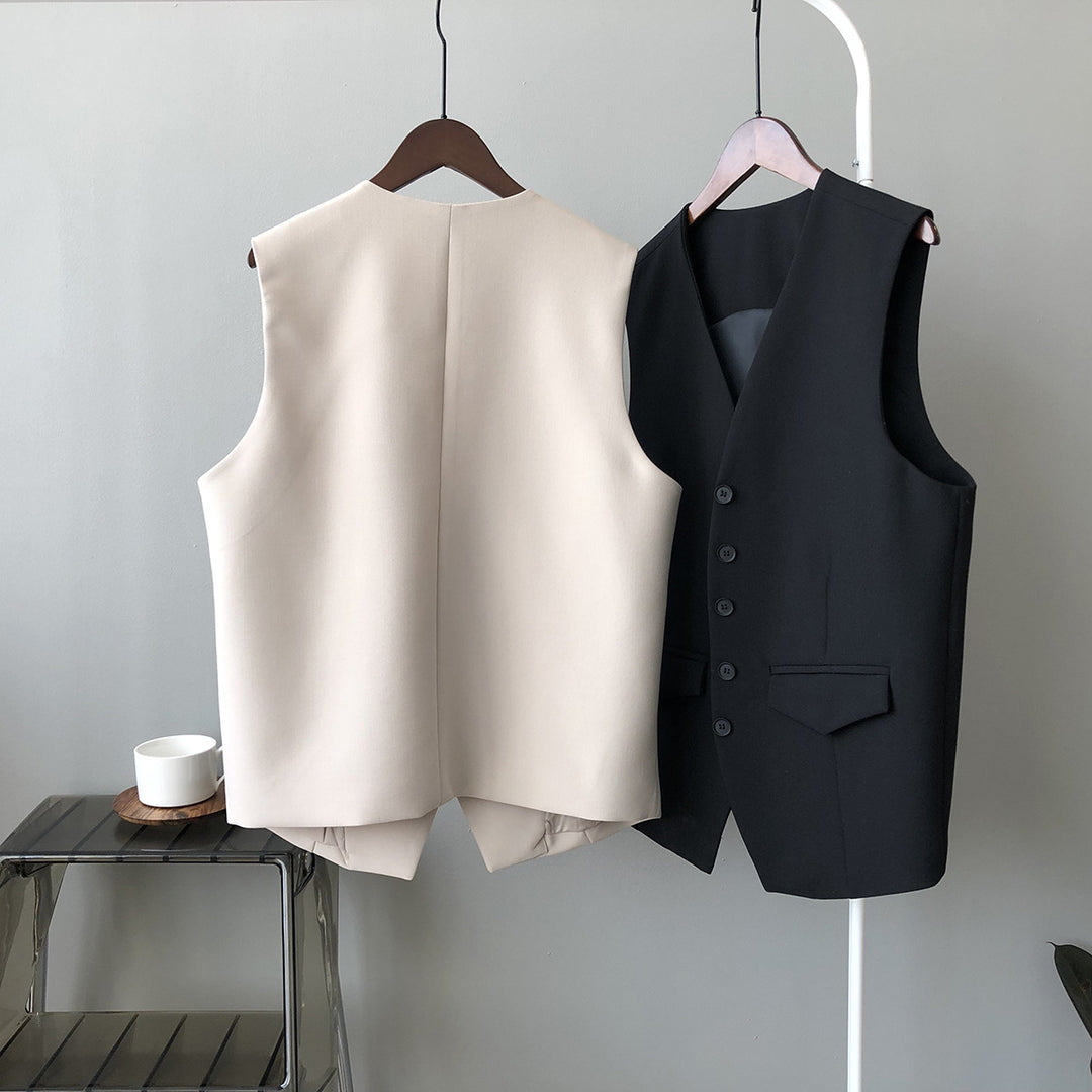 Dame elegant vest med praktiske lommer og moderne snit Stilla
