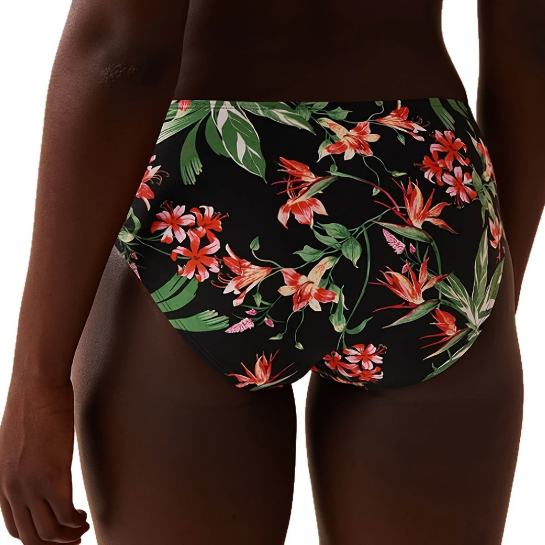 Dame Farverig mønstrede trekant-bikini Skovae