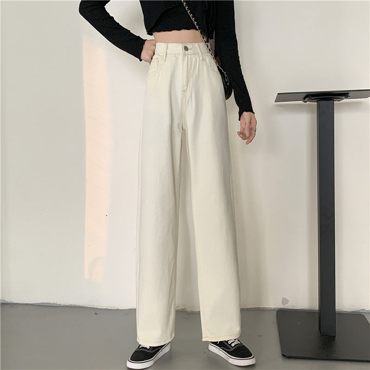 Kvindernes Bred Skåret Jeans med Høj Talje Stilla