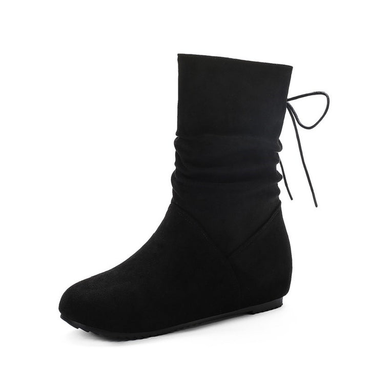 Dame Wedge Støvler med moderne Fald-Design Stilla