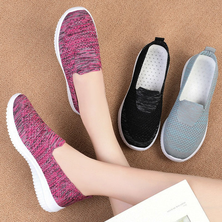 Dame Slip-On Sport Sneakers med åndbart overmateriale og skridsikker sål Stilla