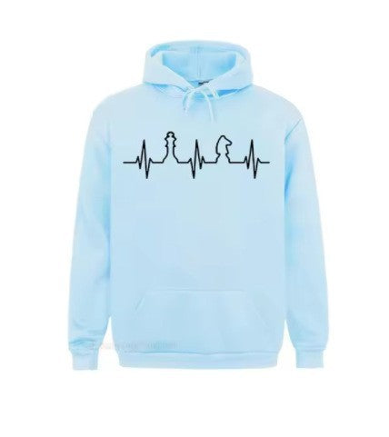 Kvinders Hoodie med Kreativt Skakmotiv Skovae
