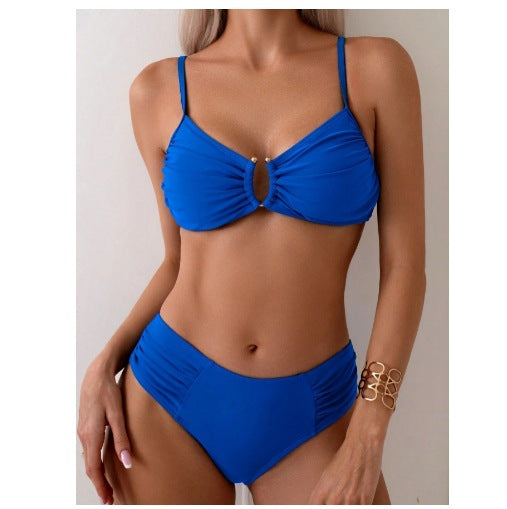 Dame justerbar flæse-top bikini sæt Stilla