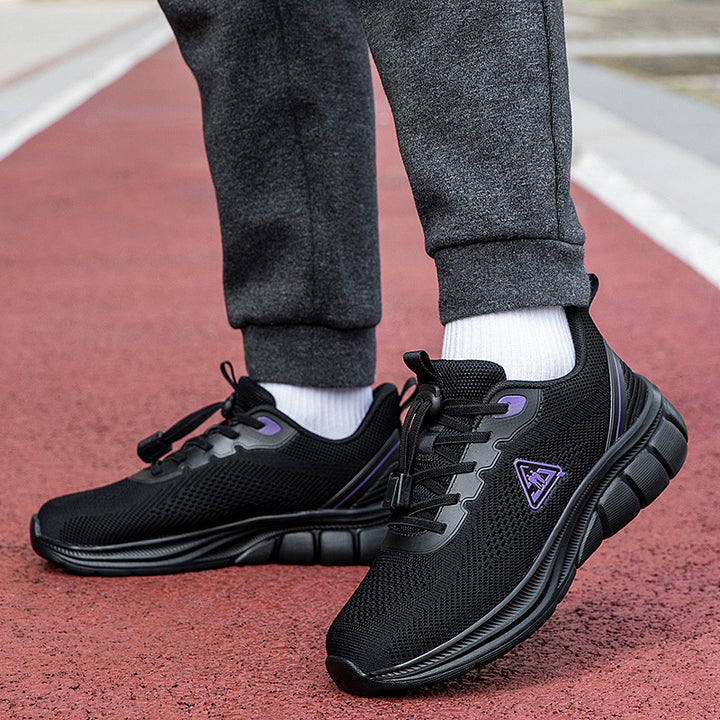 Dame nan lettere åndbar strik-gå-sneaker med hurtigtabelukning og ergonomisk EVA-dæmpning Skovae