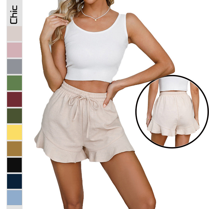 Dame Legende Rynket-Sommer-Shorts Skovae