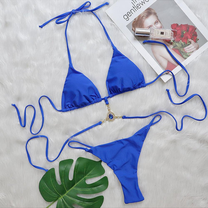 Dame Elegante Trekanter-Bikini-Sæt Stilla