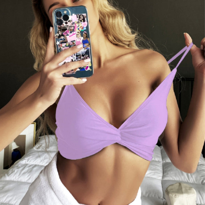 Dame Relaxed Crop-Top BH Skovae