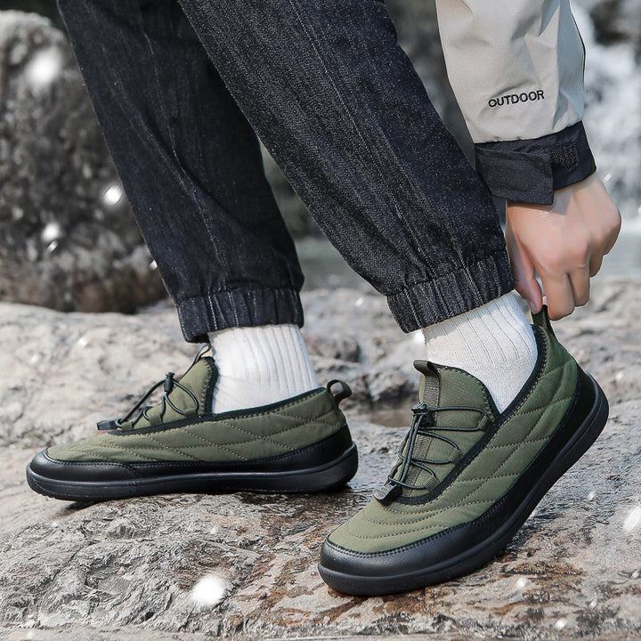 Dame nan gesteppe slip-onsneaker med fleecefor og lynlås Skovae