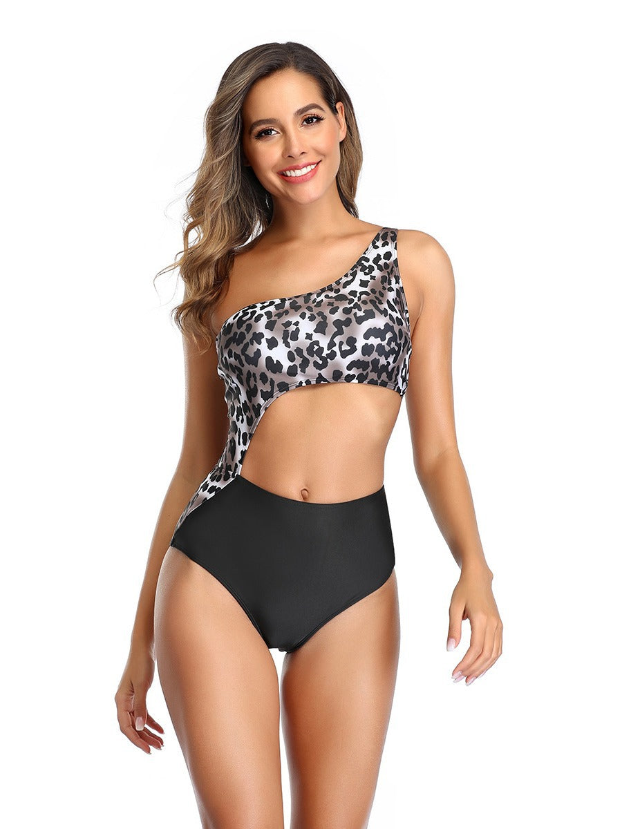 Dame Højt Skåret Asymmetrisk Monokini Stilla