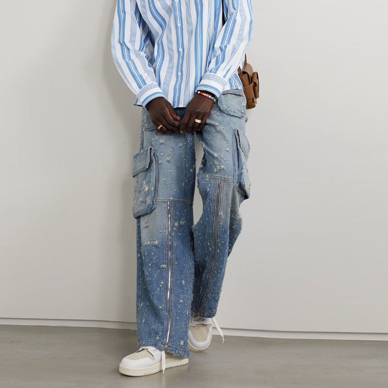 Dame Cargo-Jeans med innovativt design og funktionelle lommer Stilla