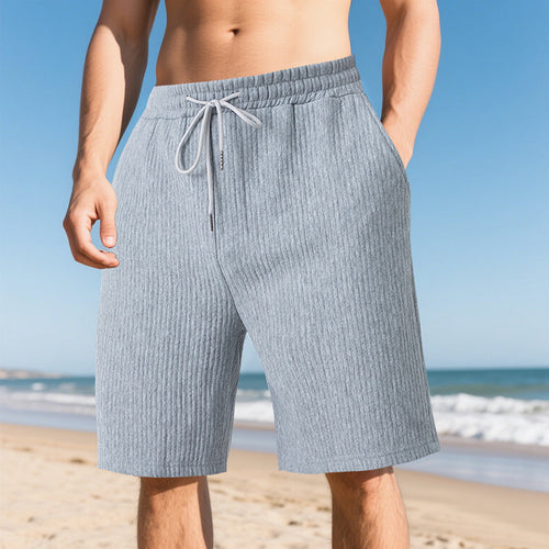 Herrer afslappede strandshorts med elastisk talje og praktiske sidelommer Stilla