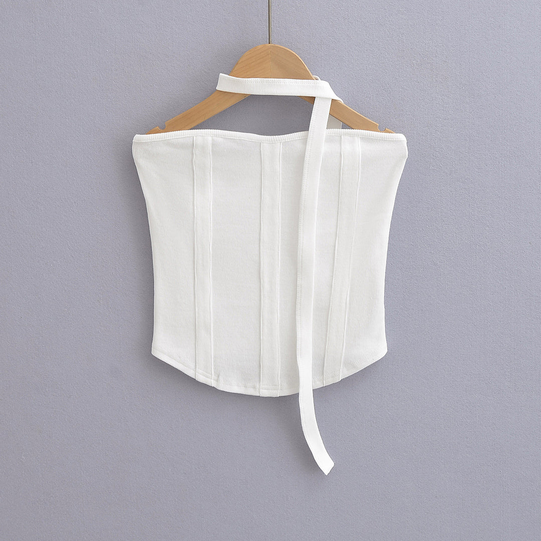 Dame Bustier-top med hudvenligt design og justerbare stropper Stilla