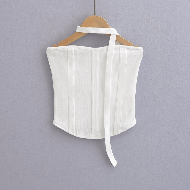 Dame Bustier-top med hudvenligt design og justerbare stropper Stilla