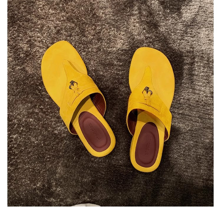 Dame Zehentrenner-sandaler med komfortabelt fodseng og elegant design Stilla