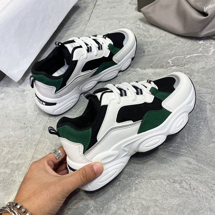 Dame Chunky Sneaker med åndbar mesh-overflade og struktureret sål Stilla