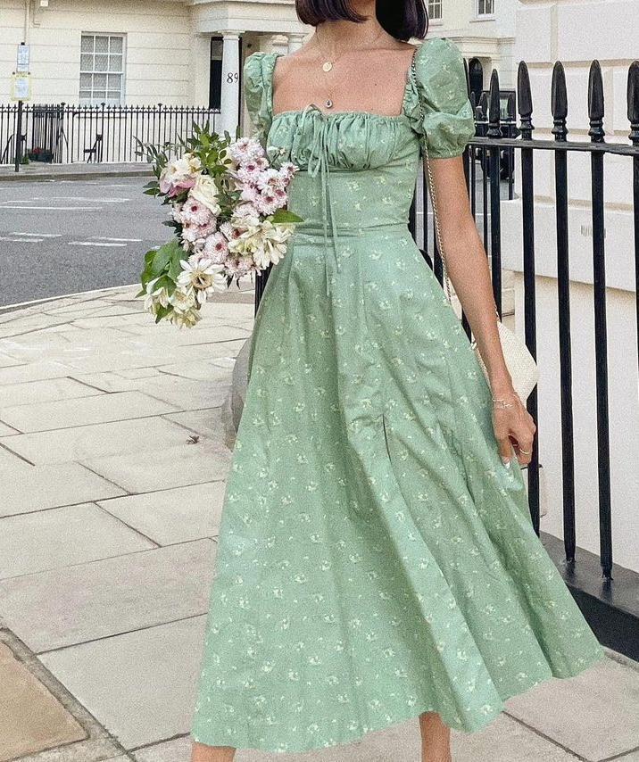 Dame blomsterkjole Stilla