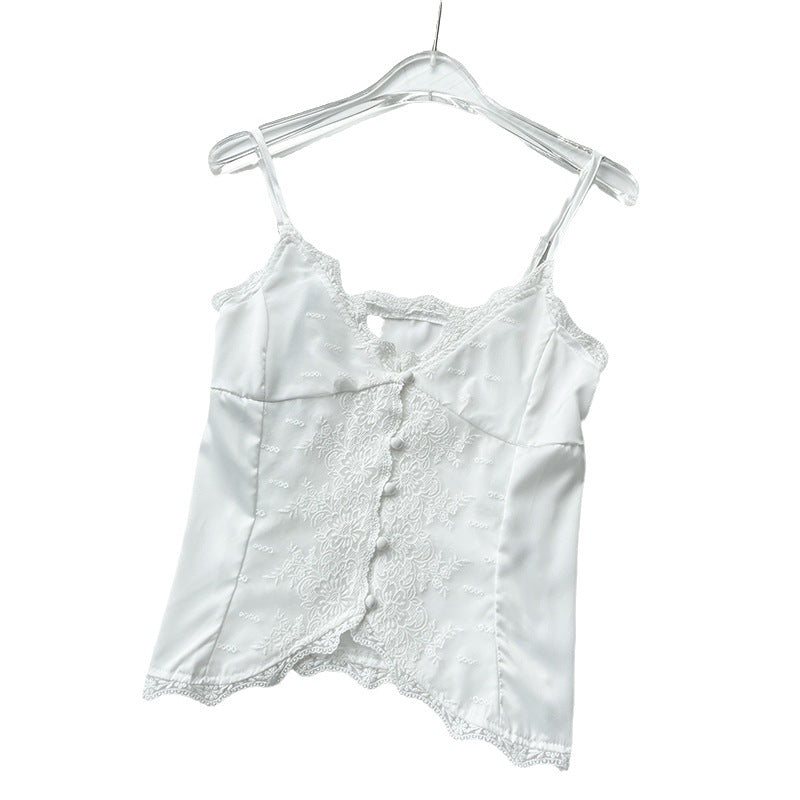 Dame Betagende Bustier med Blonde Stila