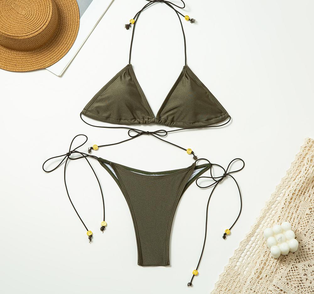 Damer trekant bikini lavet af elastisk materiale Stilla