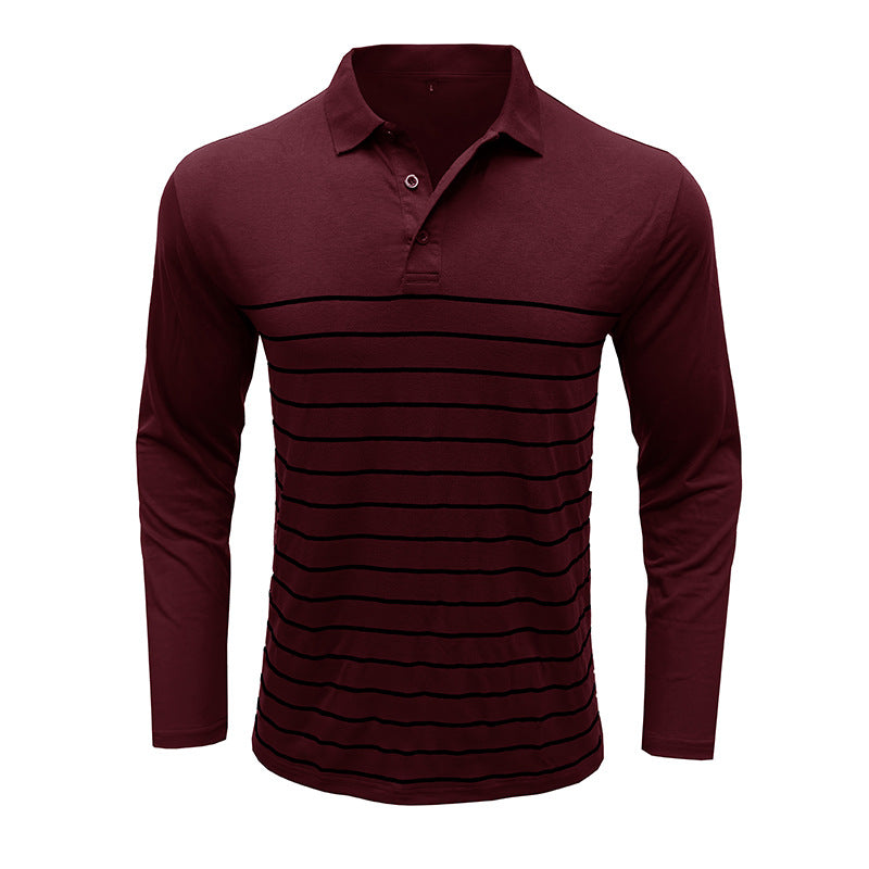 Stilla | Pique Pullover Slim Fit Bomuldsstrik Elegant Stribemønster