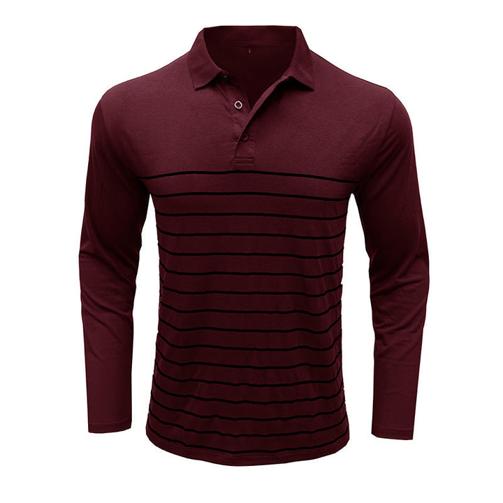 Stilla | Pique Pullover Slim Fit Bomuldsstrik Elegant Stribemønster