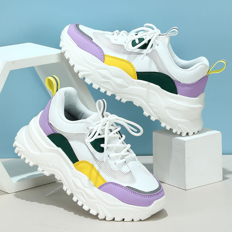 Dame Sporty Chunky-sneakers med støddæmpende sål og åndbart overmateriale Stilla