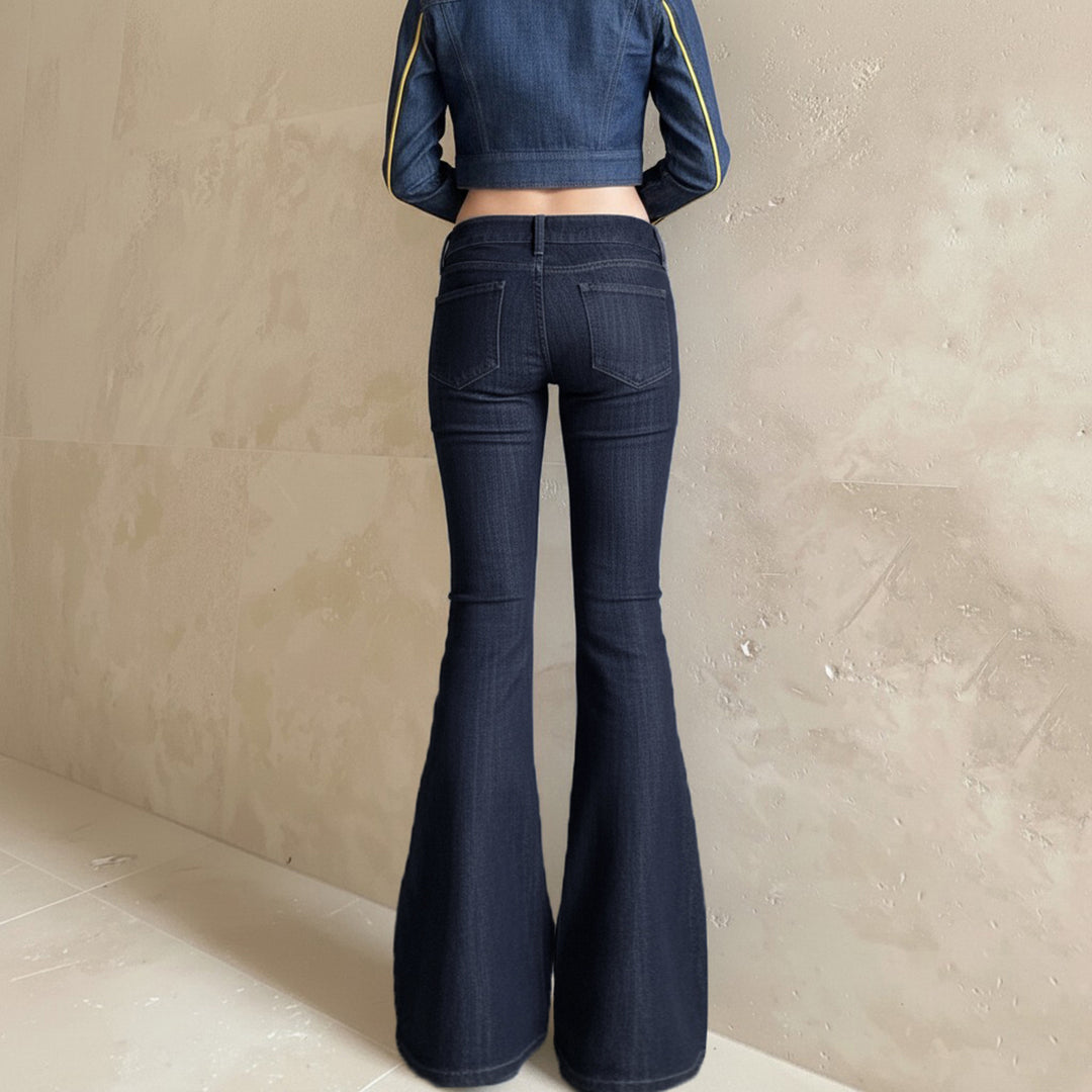Dame Flared Jeans i elegant vintage-stil Skovae
