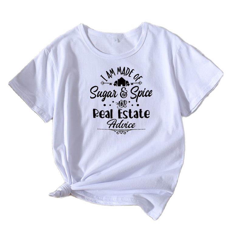 Kvinder Korte Ærmer Grafik T-Shirt Stilla