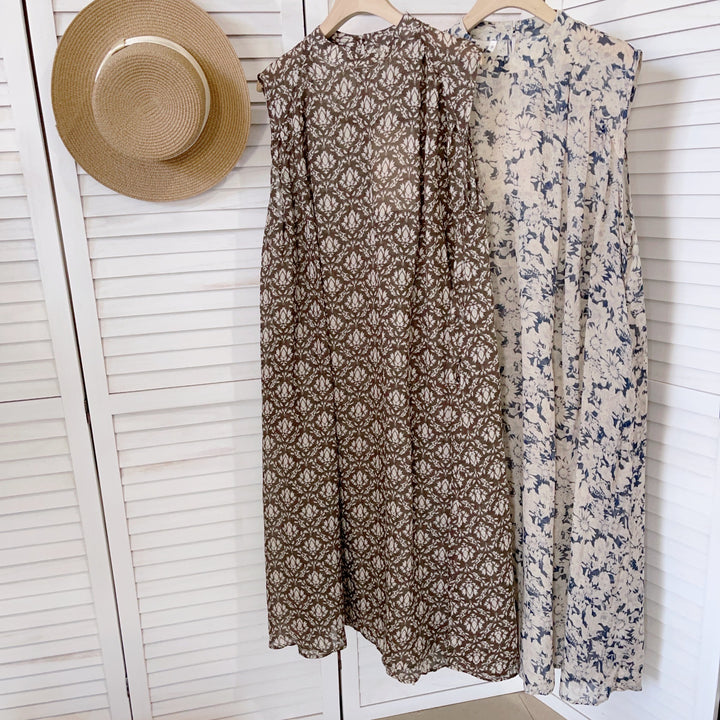 Femme Locker Sidder Floral Maxi Kjole Stilla