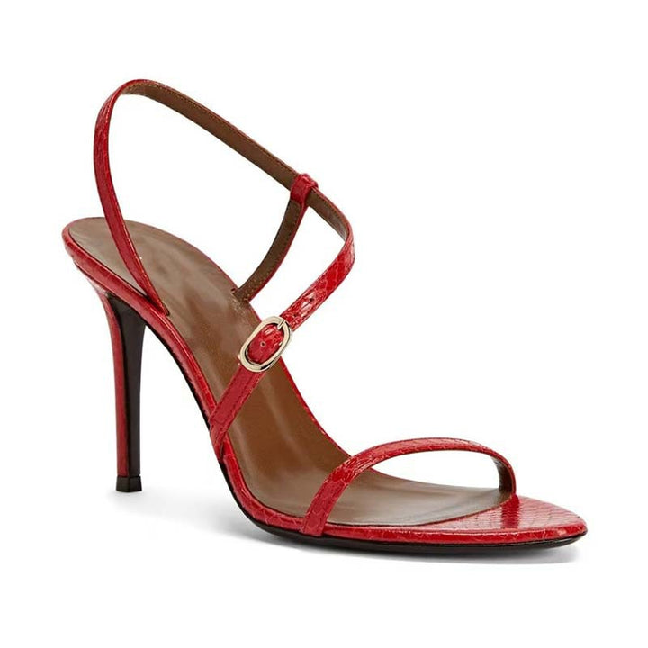 Femme Riemchen Højhælede Sandaler med elegant Ankelseler Detalje  Stilla
