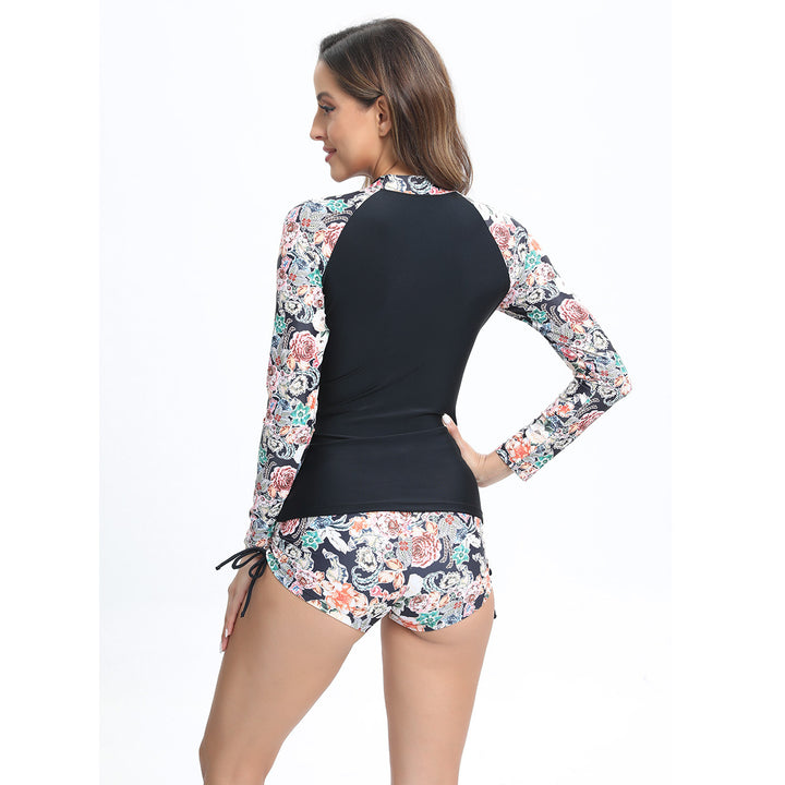 Dame moderne Rashguard-bikini-sæt Skovae