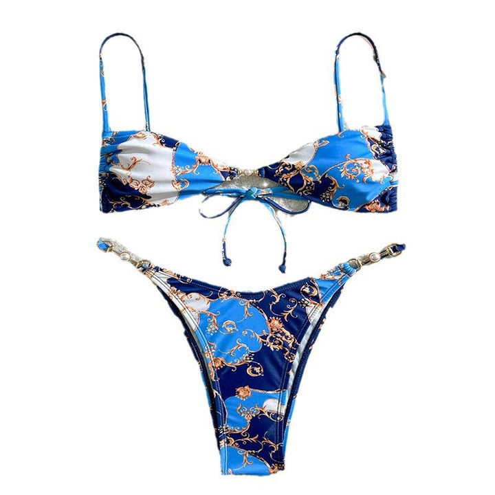 Dame Triangel-Bikini med eksklusivt mønster og elegante detaljer Skovae