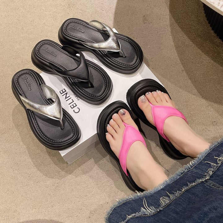 Dame Gelehrte Tåsplit Sandaler med ergonomisk Sål og skridsikker Bund Stilla