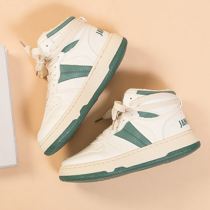 Dame højformat sneakers med åndbart overmateriale og piget design Stilla